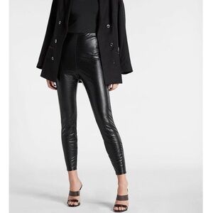 Express Black Croc Leggings